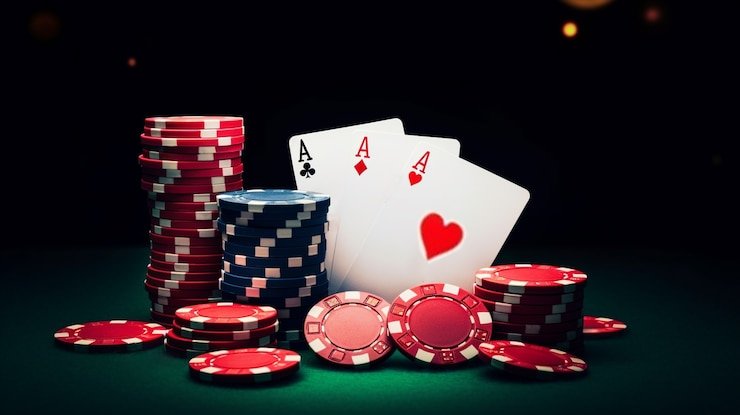 Kartu hole cards dan dealer card di permainan Texas Hold'em Bonus